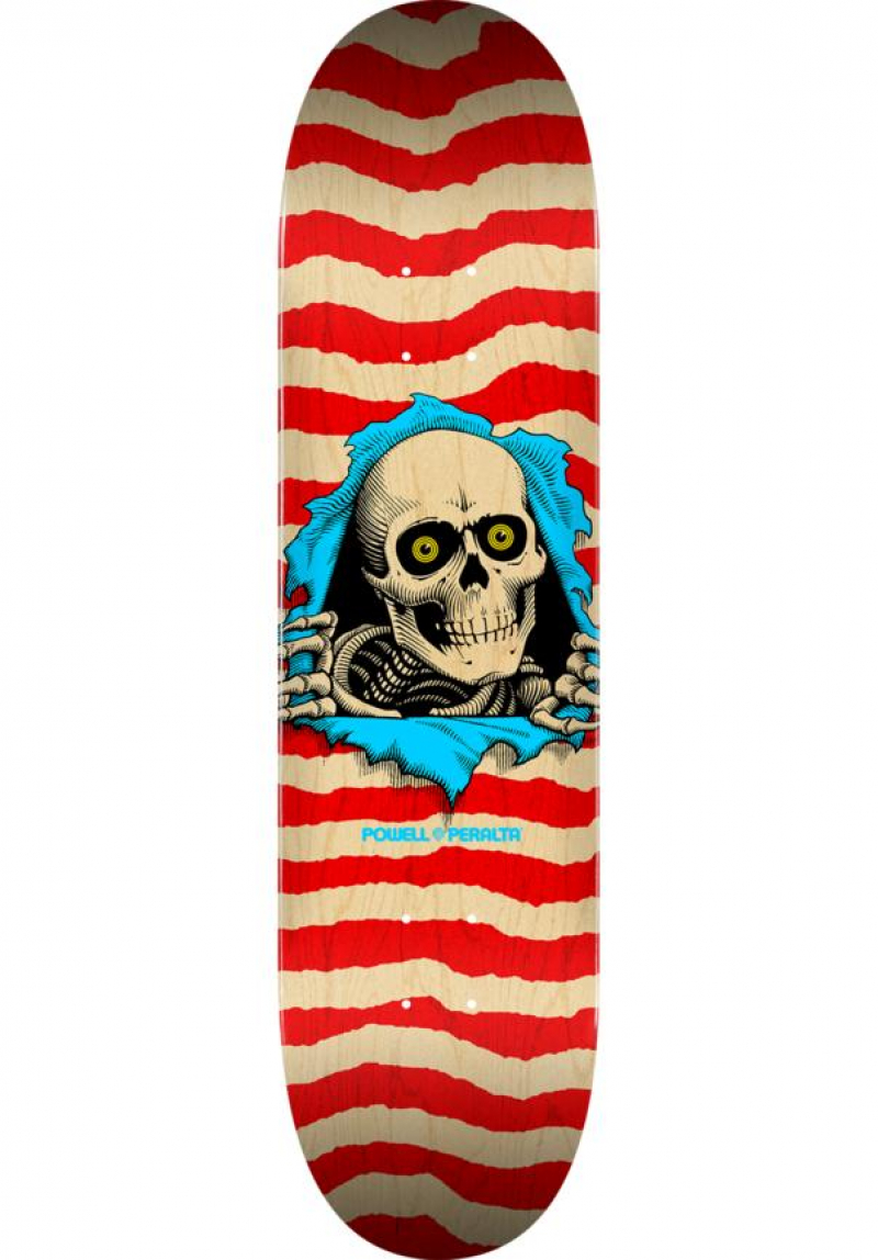 Powell Peralta 8,5" Ripper natural-red Skateboard Deck